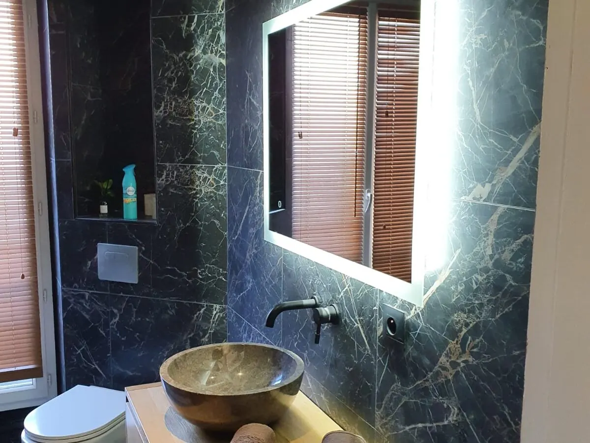 Salle de bain marbre